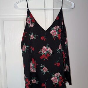 Express Black Floral Camisole